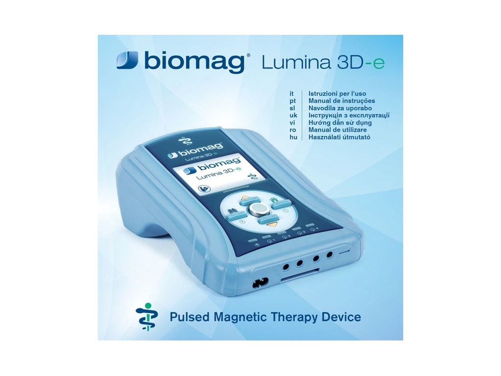 Bedienungsanleitung für das Magnetfeldtherapiegerät Biomag Lumina - Ansicht